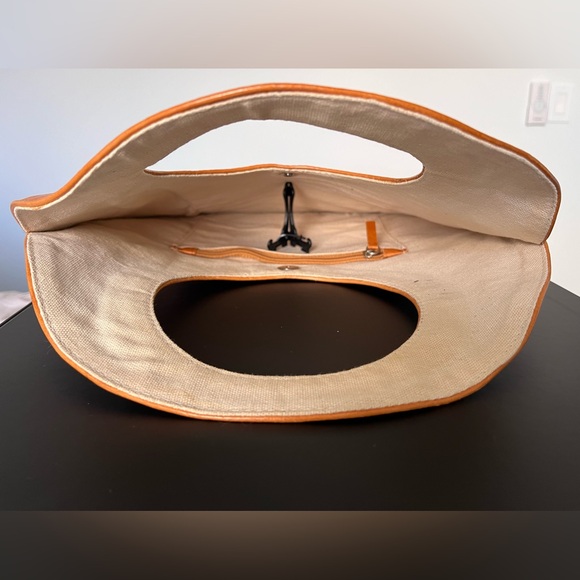 Leather Oval Bag - Picture 3 of 5